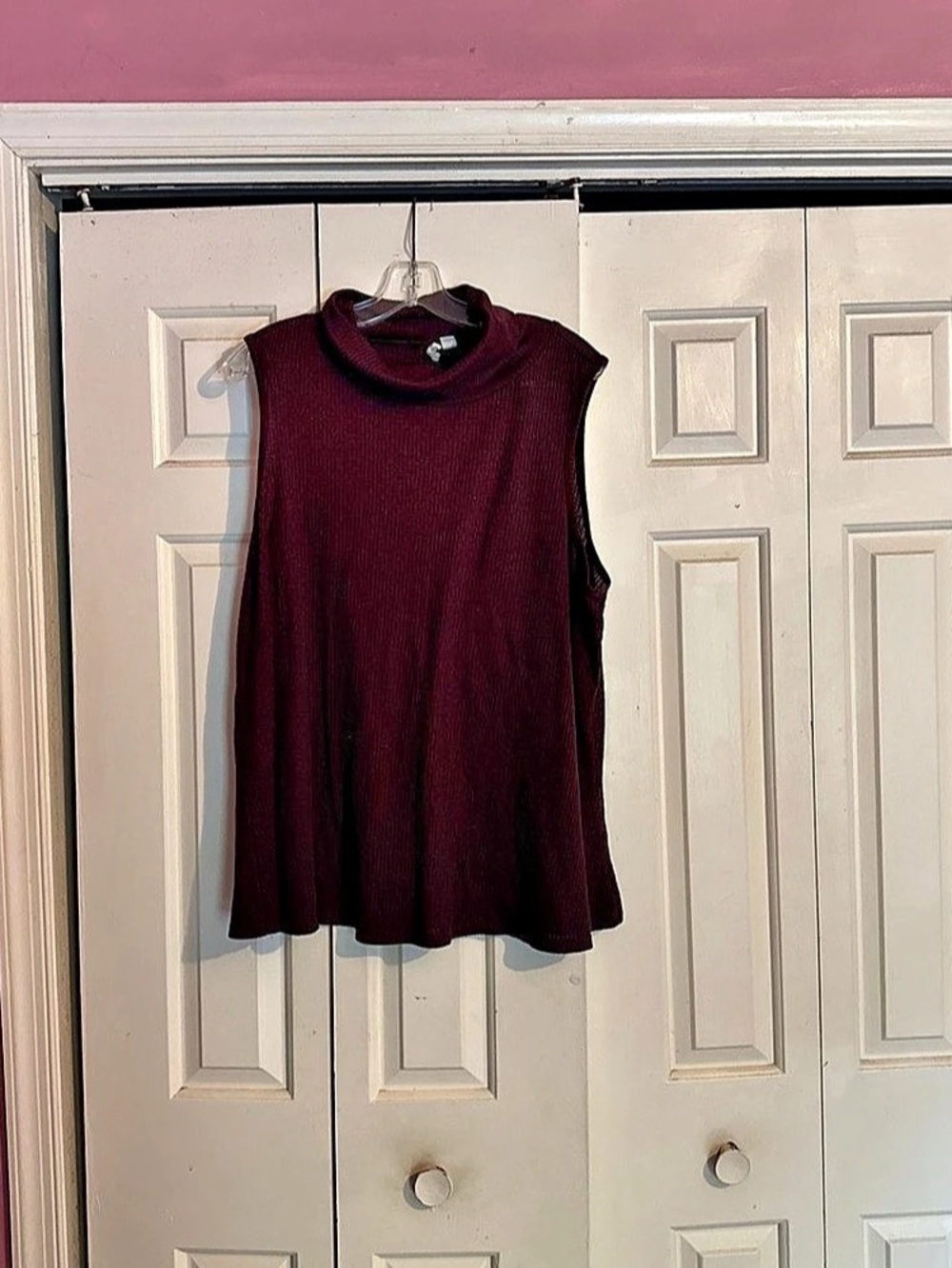 Cato Ribbed Sleeveless Turtleneck Tank Top Size 22W/24W